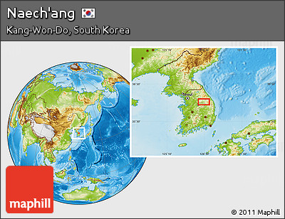 Physical Location Map of Naech'ang