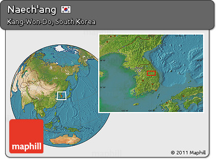 Satellite Location Map of Naech'ang