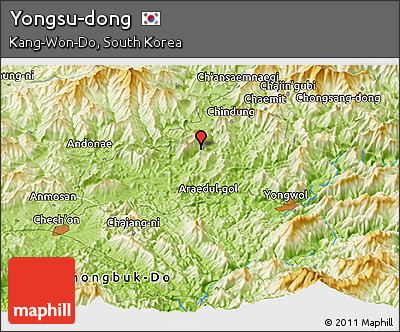 Physical Panoramic Map of Yongsu-dong