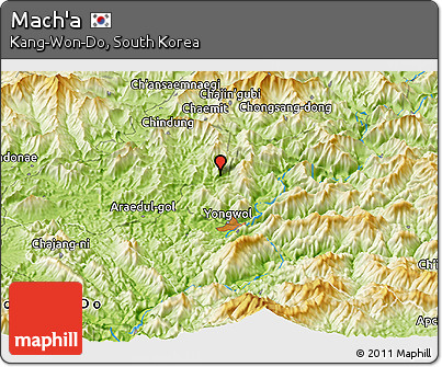 Physical Panoramic Map of Mach'a