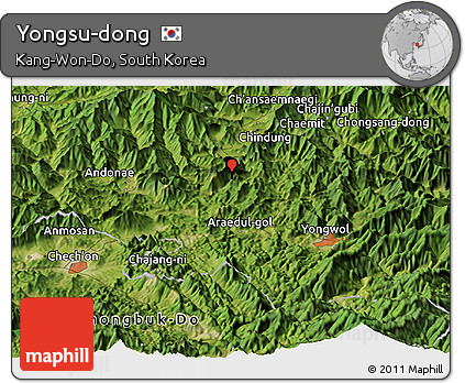 Satellite Panoramic Map of Yongsu-dong