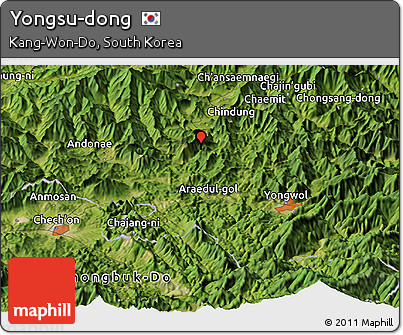 Satellite Panoramic Map of Yongsu-dong
