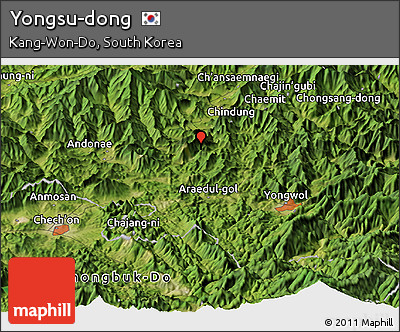 Satellite Panoramic Map of Yongsu-dong