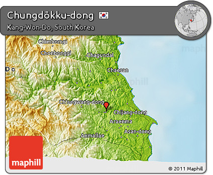 Physical 3D Map of Chungdōkku-dong