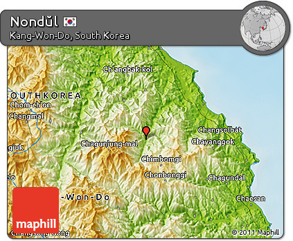Physical 3D Map of Nondŭl