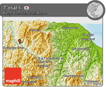 Physical 3D Map of T'osal-li