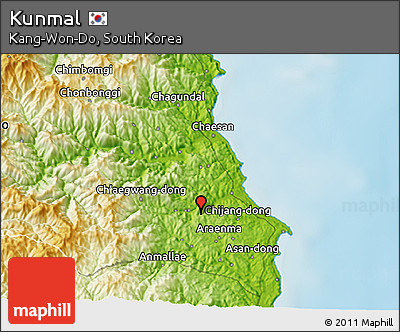 Physical 3D Map of Kunmal