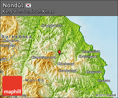 Physical 3D Map of Nondŭl