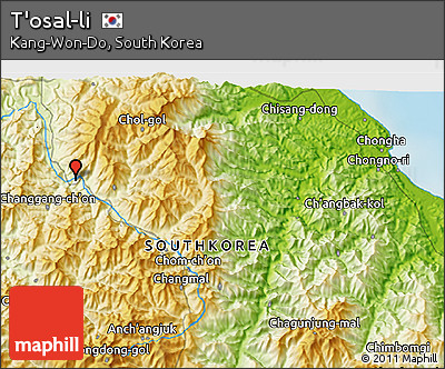 Physical 3D Map of T'osal-li