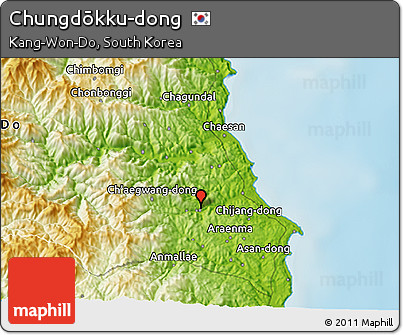 Physical 3D Map of Chungdōkku-dong