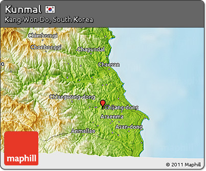 Physical 3D Map of Kunmal