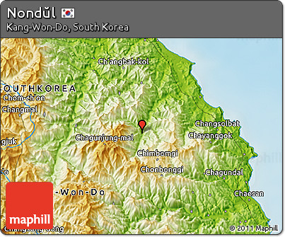 Physical 3D Map of Nondŭl