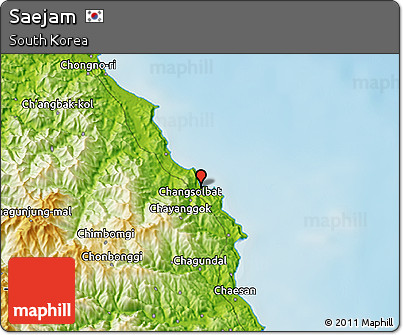 Physical 3D Map of Saejam