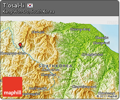 Physical 3D Map of T'osal-li