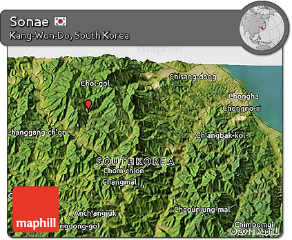 Satellite 3D Map of Sonae
