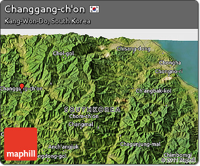 Satellite 3D Map of Changgang-ch'on