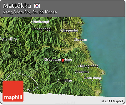 Satellite 3D Map of Mattŏkku
