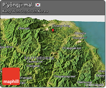 Satellite 3D Map of P'yŏngji-mal