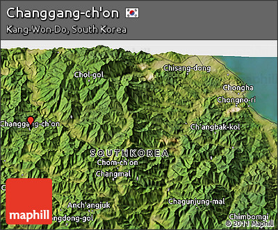 Satellite 3D Map of Changgang-ch'on
