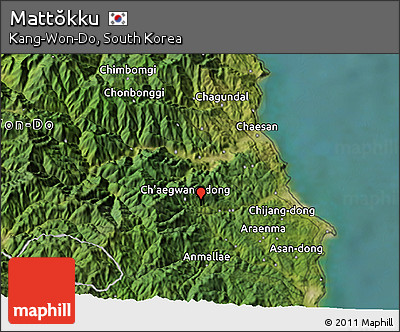 Satellite 3D Map of Mattŏkku