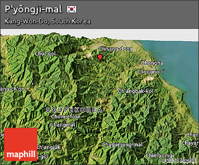 Satellite 3D Map of P'yŏngji-mal