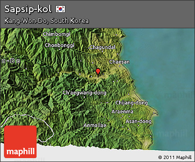 Satellite 3D Map of Sapsip-kol