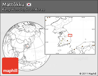 Blank Location Map of Mattŏkku