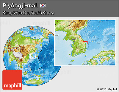 Physical Location Map of P'yŏngji-mal