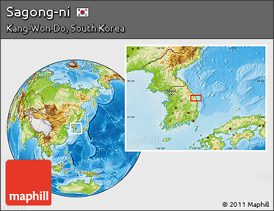 Physical Location Map of Sagong-ni