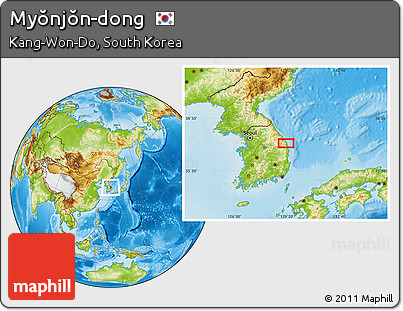 Physical Location Map of Myŏnjŏn-dong