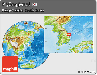 Physical Location Map of P'yŏngji-mal