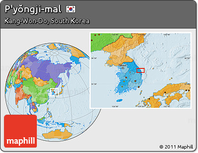 Political Location Map of P'yŏngji-mal