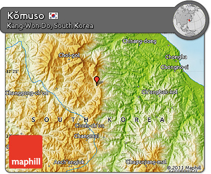 Physical Map of Kŏmuso