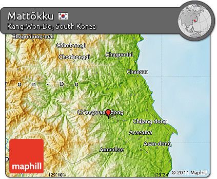 Physical Map of Mattŏkku