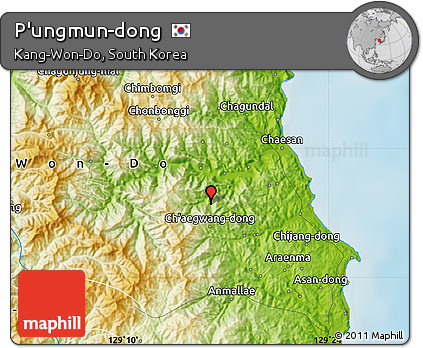 Physical Map of P'ungmun-dong