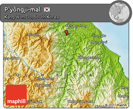 Physical Map of P'yŏngji-mal