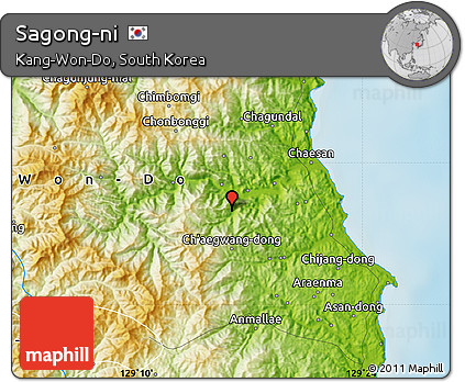 Physical Map of Sagong-ni