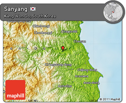 Physical Map of Sanyang