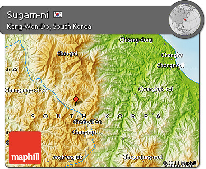 Physical Map of Sugam-ni