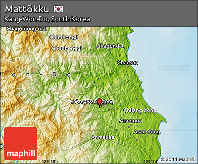 Physical Map of Mattŏkku