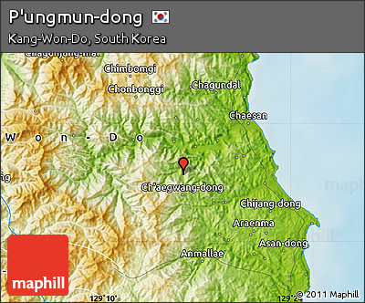 Physical Map of P'ungmun-dong