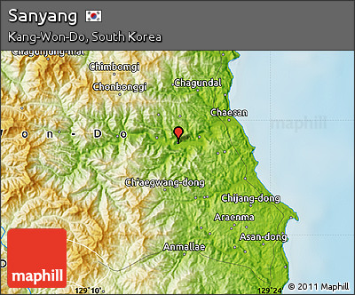 Physical Map of Sanyang