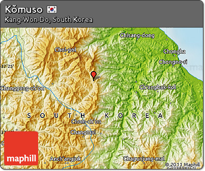 Physical Map of Kŏmuso
