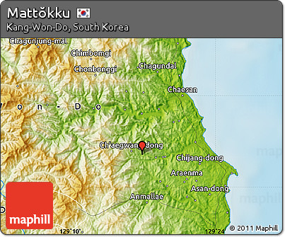 Physical Map of Mattŏkku