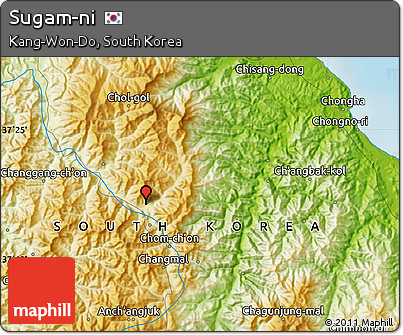 Physical Map of Sugam-ni