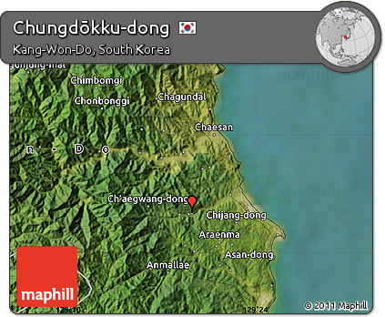 Satellite Map of Chungdōkku-dong