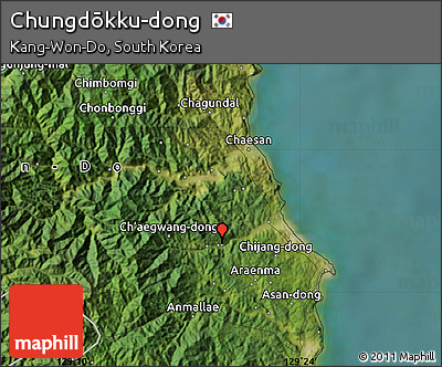 Satellite Map of Chungdōkku-dong