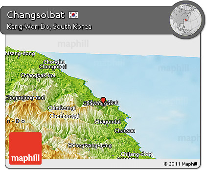 Physical Panoramic Map of Changsolbat