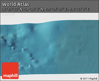 Satellite 3D Map of the Area around 37° 14' 49" N, 136° 4' 29" E