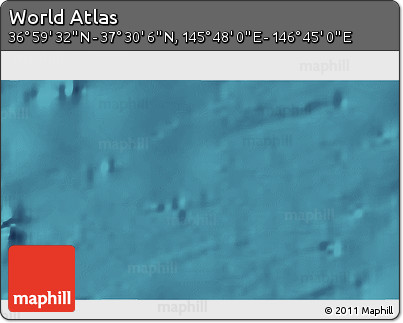 Satellite 3D Map of the Area around 37° 14' 49" N, 146° 16' 30" E